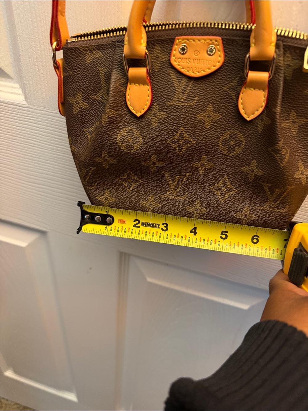 Brown Monogram crossbody bag - Picture 9 of 15
